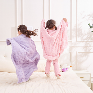 The Belle Bow Blanket 30"x40" - Lavender
