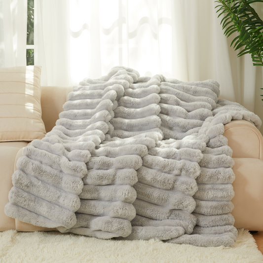 The Nantucket Blanket - Pebble Gray