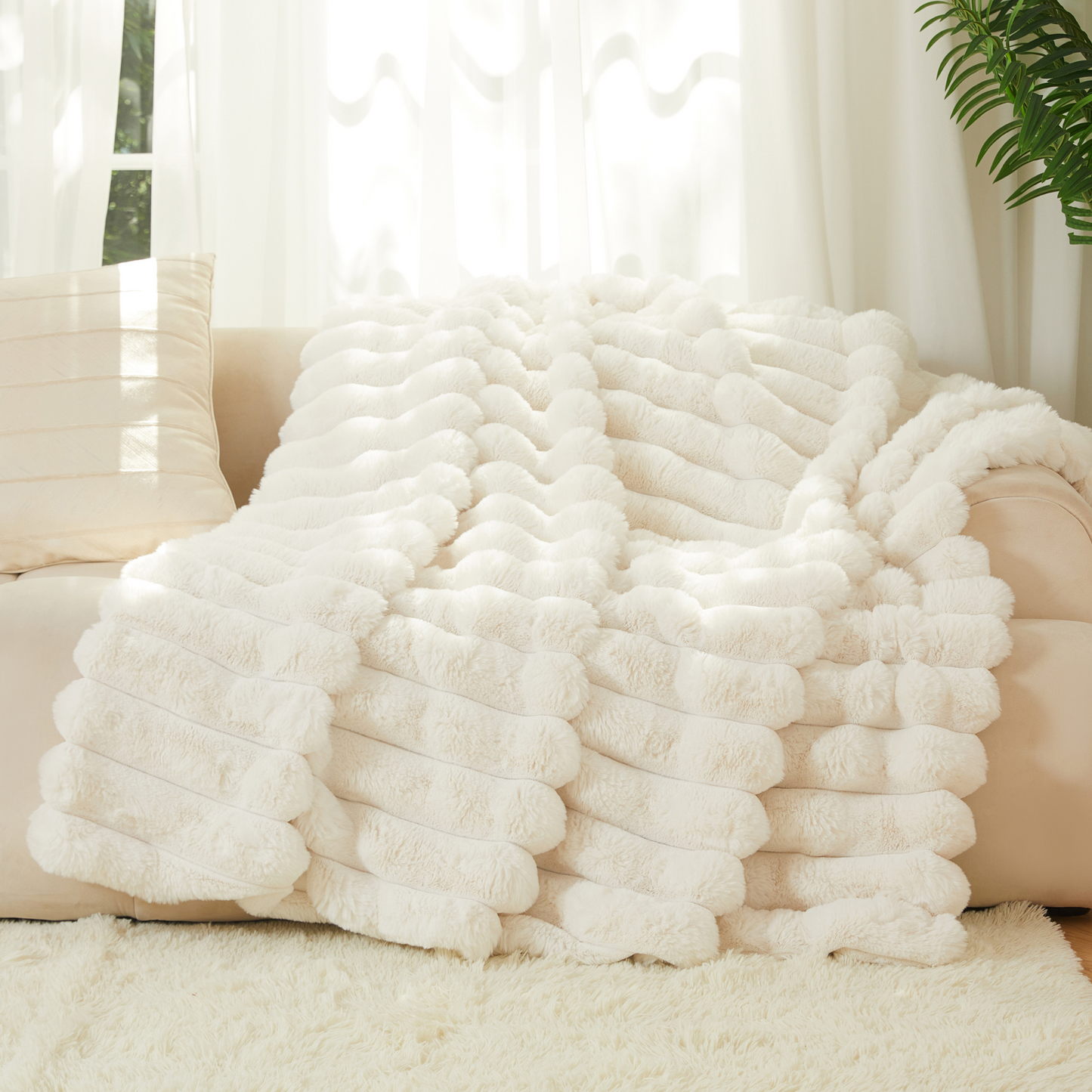 The Nantucket Blanket - Lighthouse Cream