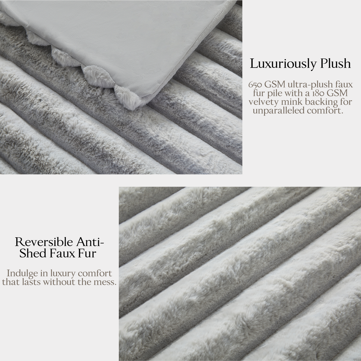 The Nantucket Blanket - Pebble Gray