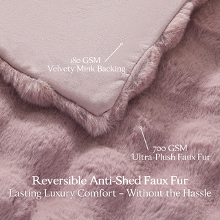 The Malibu Blanket - Purple Dusk (ReFluffed. ReLoved.)