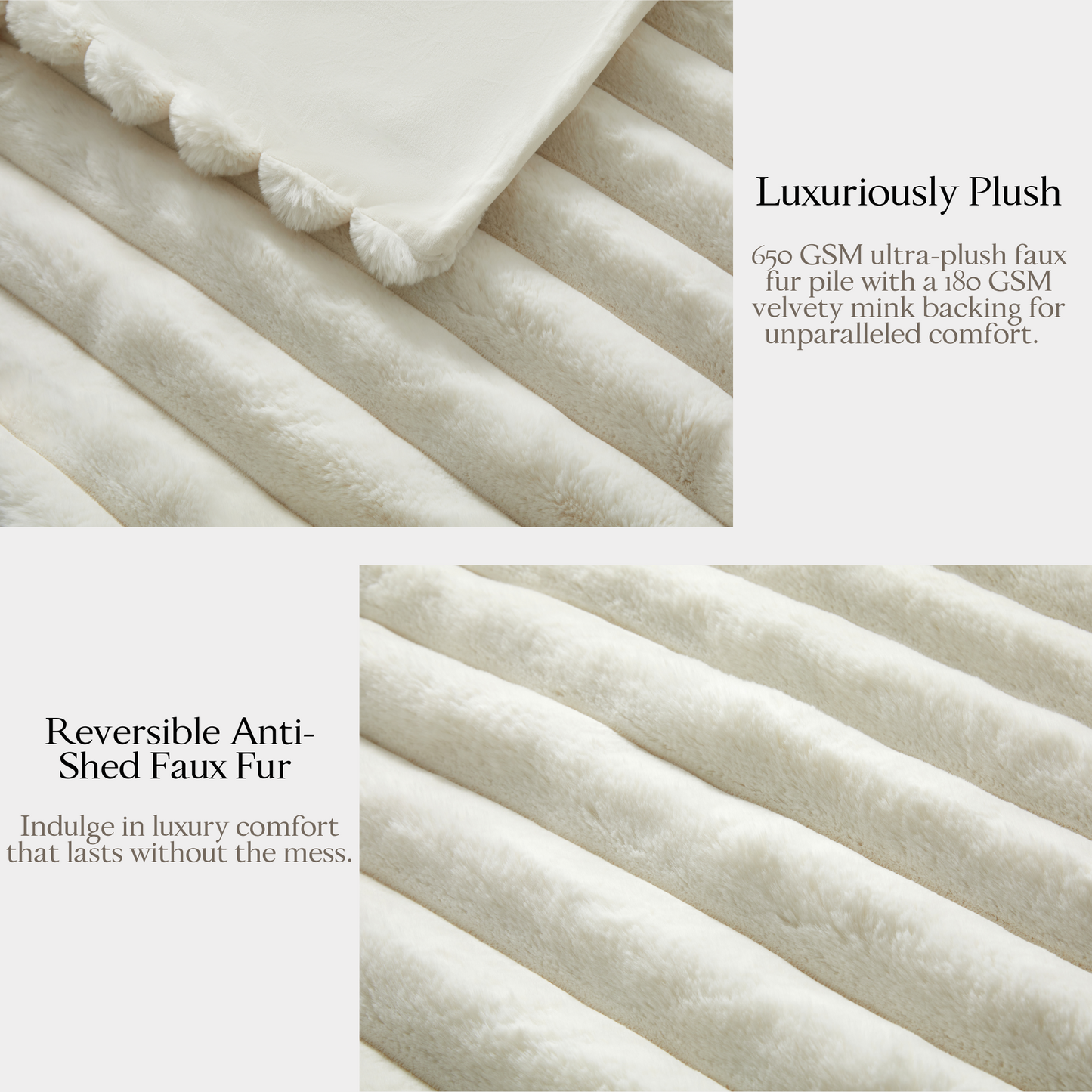 The Nantucket Blanket - Lighthouse Cream