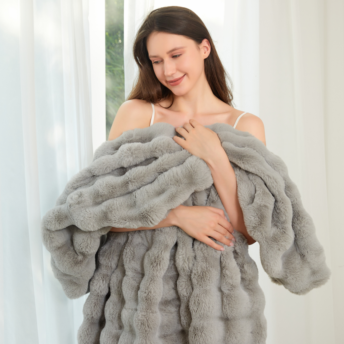 The Malibu Blanket - Pebble Gray
