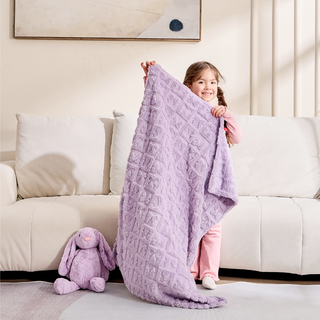 The Belle Bow Blanket 30"x40" - Lavender