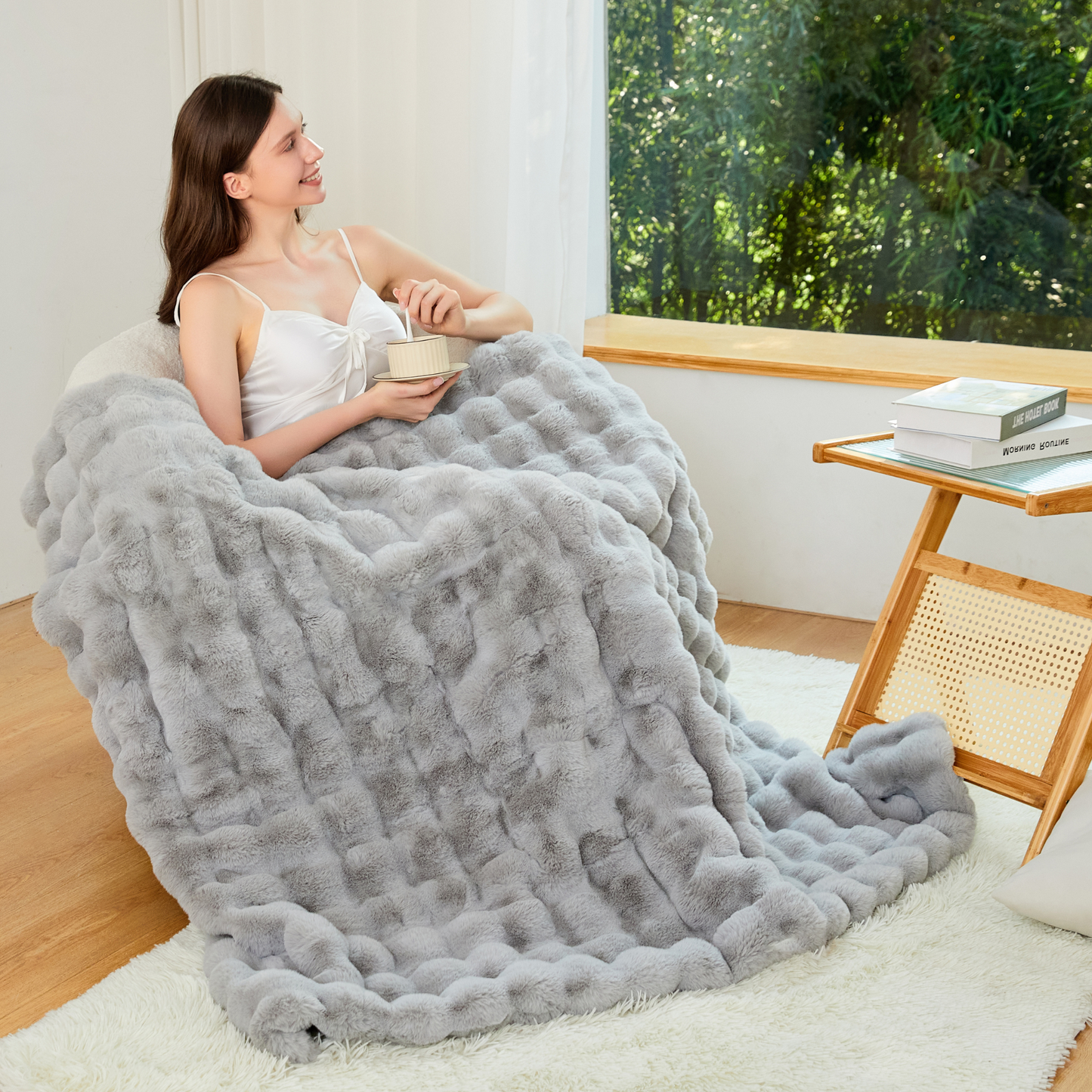 The Malibu Blanket - Pebble Gray