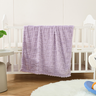 The Belle Bow Blanket 30"x40" - Lavender