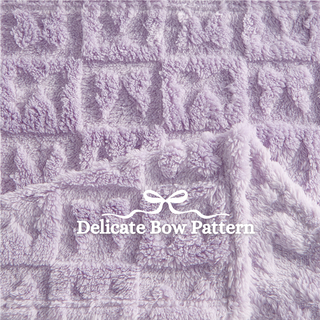 The Belle Bow Blanket 30"x40" - Lavender