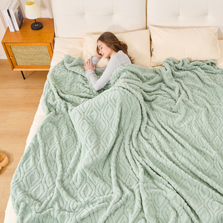 The Seacliff Blanket - Palm Sage Green