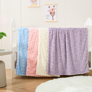 The Belle Bow Blanket 30"x40" - Lavender