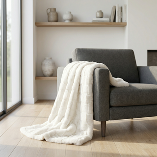The Southampton Blanket - Lighthouse Cream (ReFluffed. ReLoved.)