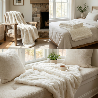 The Southampton Blanket - Lighthouse Cream (ReFluffed. ReLoved.)