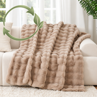 The Malibu Blanket - Beachstone (ReFluffed. ReLoved.)