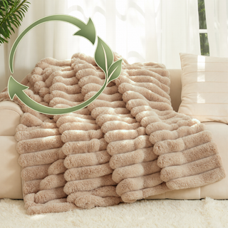 The Nantucket Blanket - Beachstone (ReFluffed. ReLoved.)