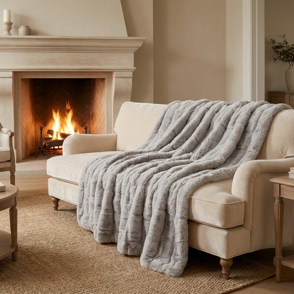 The Southampton Blanket - Pebble Gray