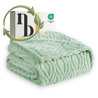 The Seacliff Blanket - Palm Sage Green (Refluffed. Reloved.)