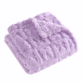 The Belle Bow Blanket 30"x40" - Lavender